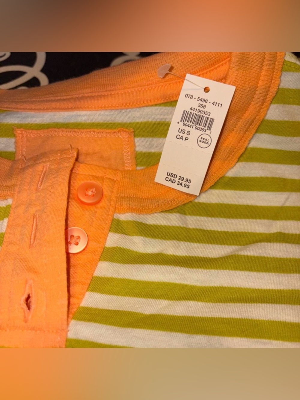 Aerie Remix Henley Cropped T-Shirt - Picture 4 of 5